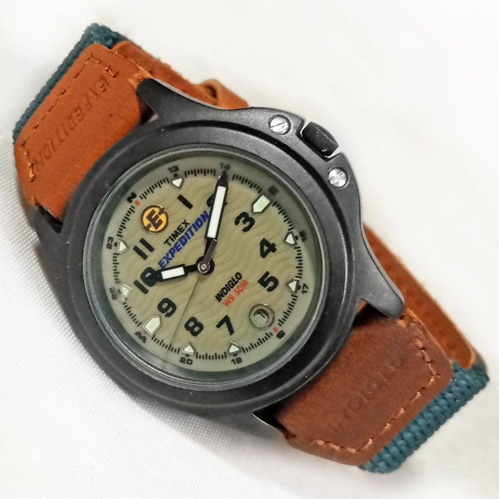 Timex Expedition Indiglo Date Watch T47042 31mm